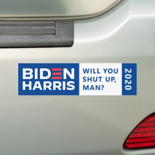 Debat over de presidentsverkiezingen in Biden Harr Bumpersticker