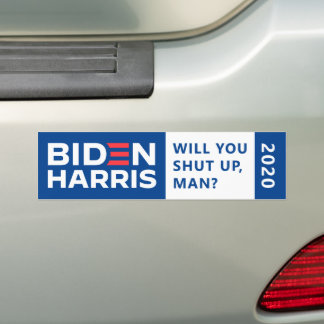 Debat over de presidentsverkiezingen in Biden Harr Bumpersticker