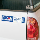 Debat over de presidentsverkiezingen in Biden Harr Bumpersticker (Op Truck)