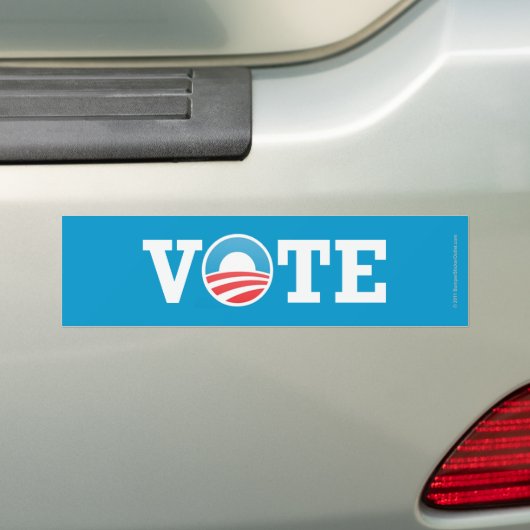 Debat over de pro-Obama-sticker Bumpersticker (Op auto)