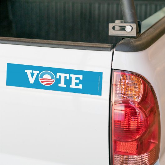 Debat over de pro-Obama-sticker Bumpersticker (Op Truck)