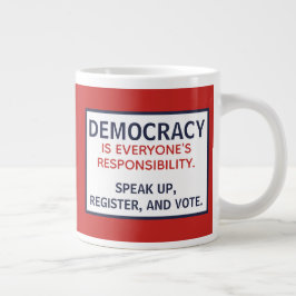 Debat over democratische verantwoordelijkheid grote koffiekop