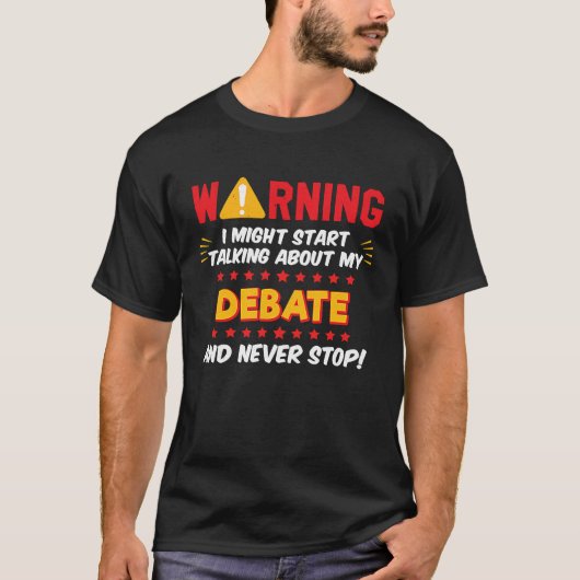 Debat Team Joke Grafisch T-shirt (Voorkant)