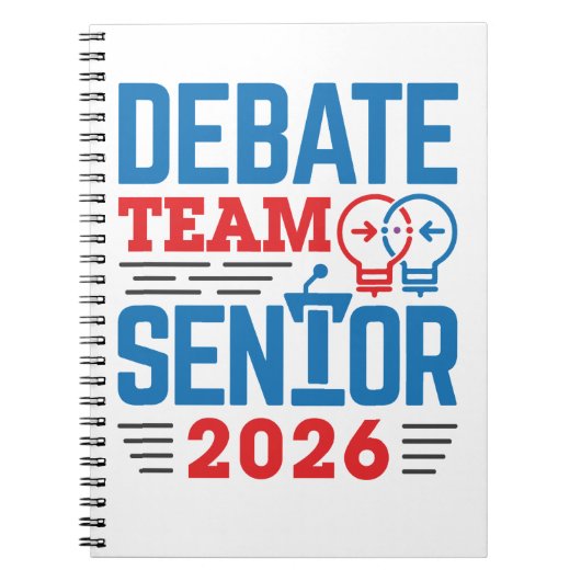 Debat Team Senior 2026 Notitieboek (Voorkant)