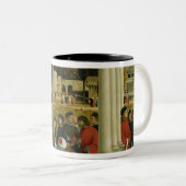 Debat van de heer Stephen Tweekleurige Koffiemok (Voorkant rechts)