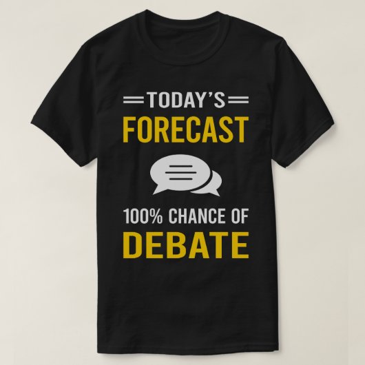 debat van vandaag t-shirt (Design voorkant)