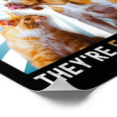 Debat Verkiezing 2024 Huisdieren Hond Kat Ze Eten  Poster (Hoek)