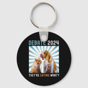 Debat Verkiezing 2024 Huisdieren Hond Kat Ze Eten Sleutelhanger