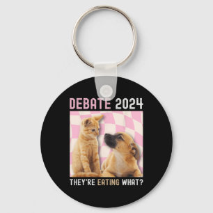 Debat Verkiezing 2024 Huisdieren Hond Kat Ze Eten Sleutelhanger
