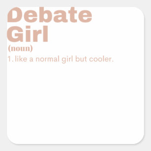 Debat: woensdag 12 maart vierkante sticker
