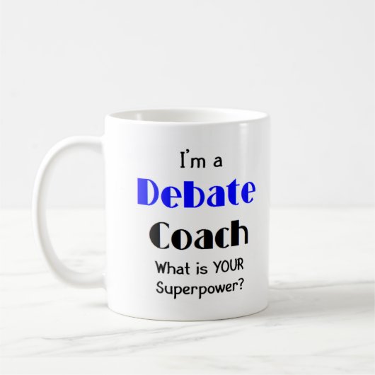 debatcoach koffiemok (Links)