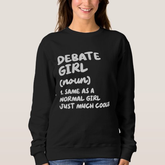 Debate Girl Definition  Debate Team Trui (Voorkant)