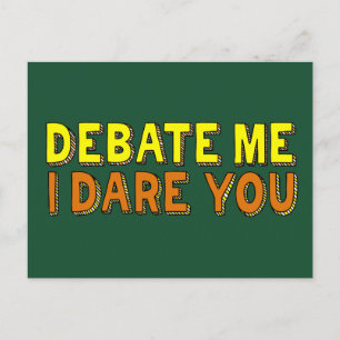 Debate Team Funny Argument Competitiveness Briefkaart