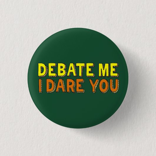 Debate Team Funny Argument Competitiveness Ronde Button 3,2 Cm (Voorkant)