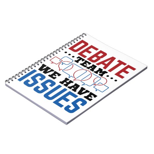 Debate Team we hebben problemen Notitieboek (Linkerzijde)