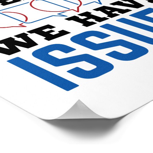 Debate Team we hebben problemen Poster (Hoek)