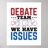 Debate Team we hebben problemen Poster (Voorkant)