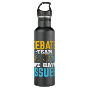 Debate Team we hebben problemen Waterfles