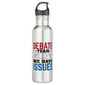 Debate Team we hebben problemen Waterfles (Voorkant)