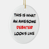 debater, geweldige keramisch ornament (Rechts)