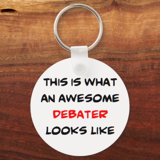 debater, geweldige sleutelhanger (Voorkant)