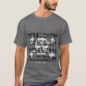 DEBAUCHERY TOM FOOLERY SHENANIGANS SKULDUGGERY T-SHIRT (Voorkant)