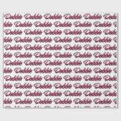 Debbie faded pink personalisiertes Geschenkpapier Cadeaupapier (Vlak)