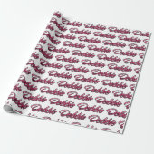 Debbie faded pink personalisiertes Geschenkpapier Cadeaupapier (Uitgerold)