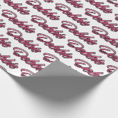 Debbie faded pink personalisiertes Geschenkpapier Cadeaupapier (Hoek)