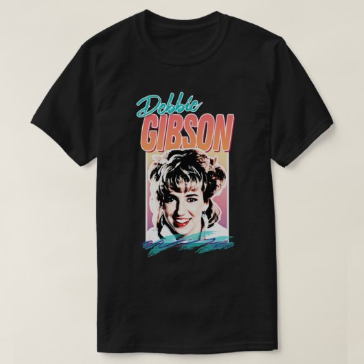 Debbie Gibson 2 80s Styled Aesthetic Design Class T-shirt (Design voorkant)