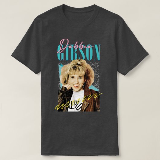 Debbie Gibson jaren '80 Stijlvol esthetisch design T-shirt (Design voorkant)
