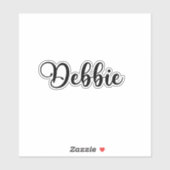 Debbie Name - Handgeschreven kalligrafie Sticker (Vel)