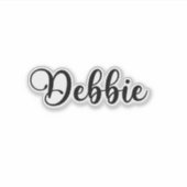 Debbie Name - Handgeschreven kalligrafie Sticker (Voorkant)
