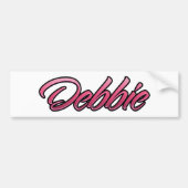 Debbie roze Aufkleber-Sticker Bumpersticker (Voorkant)