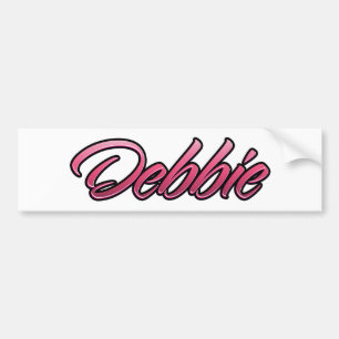 Debbie roze Aufkleber-Sticker Bumpersticker
