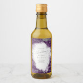 Debbie U-W Marmer Glitter Bruiloft ID644 Wijn Etiket (Voorkant)