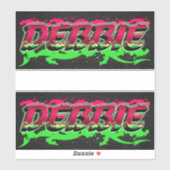 Debbie Vorname Name Graffiti Aufkleber Sticker (Vel)