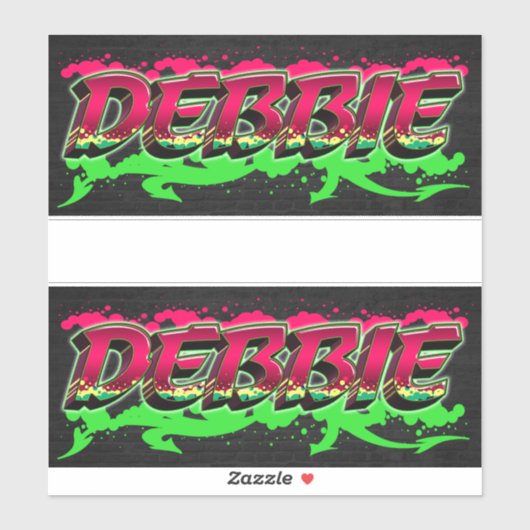 Debbie Vorname Name Graffiti Aufkleber Sticker (Vel)