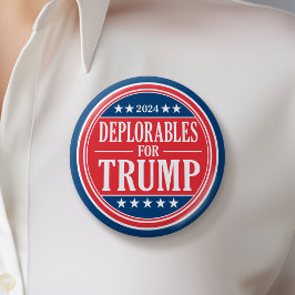 Debetreurenswaardige berichten voor Donald Trump - Ronde Button 5,7 Cm