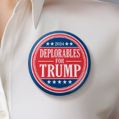 Debetreurenswaardige berichten voor Donald Trump - Ronde Button 5,7 Cm