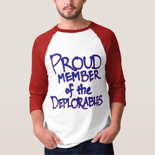 Debetreurenswaardige Raglan T-Shirt (Voorkant)