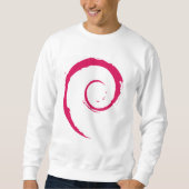 Debian Basic Sweatshirt, White Trui (Voorkant)