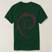 Debian Commands T-shirt (Design voorkant)