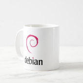 Debian Linux-producten en -Design! Koffiemok (Voorkant links)