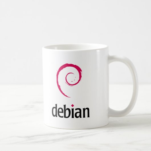 Debian Linux-producten en -Design! Koffiemok (Rechts)
