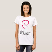Debian Linux-producten en -Design! T-shirt (Voorkant volledig)