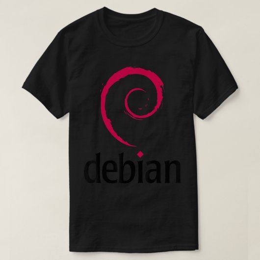 Debian Linux Spiral Open Source Shirt (Design voorkant)