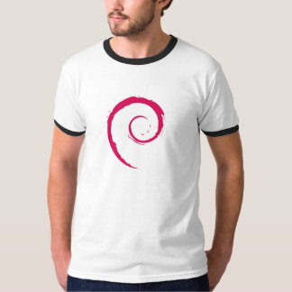 Debian Ringer T-Shirt, White/Black T-shirt