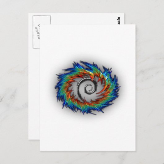 Debian swirl briefkaart (Voorkant / Achterkant)