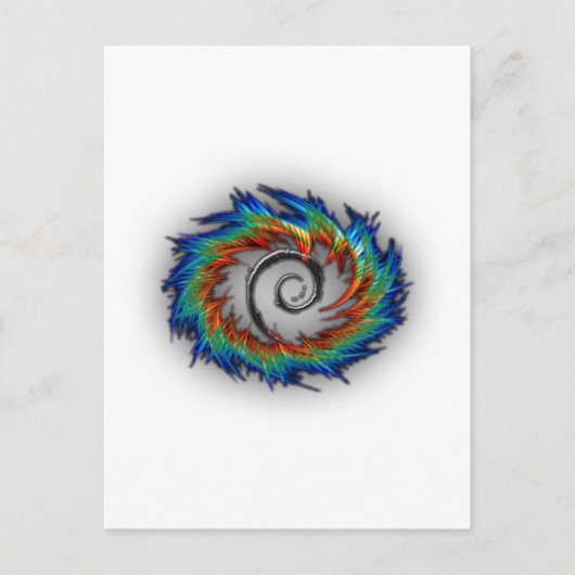 Debian swirl briefkaart (Voorkant)